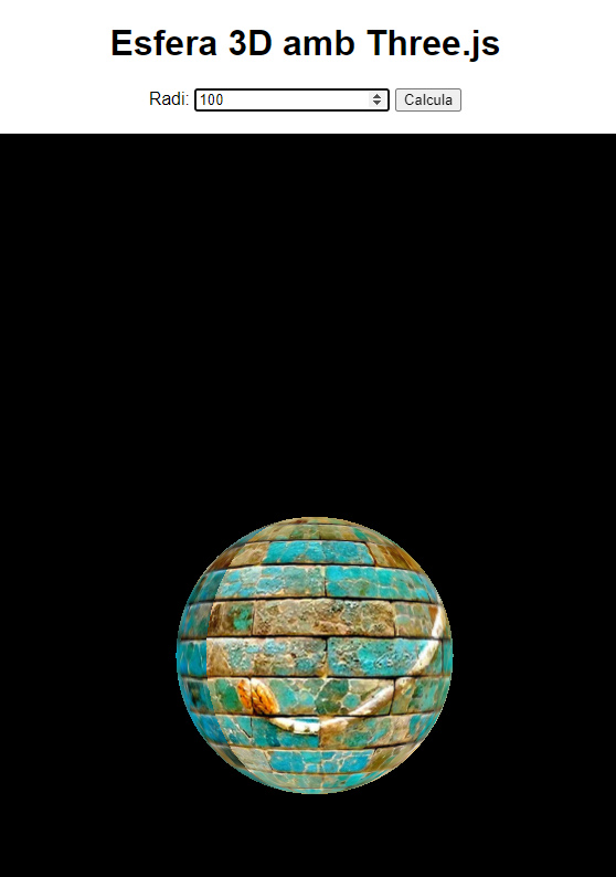 Captura de pantalla de l'exemple